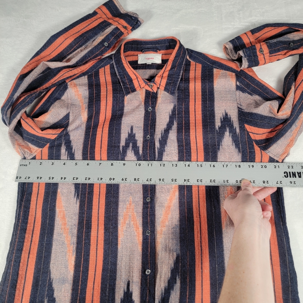 Xirena Beau Shirt In Flame Orange, Size S - Picture 4 of 11